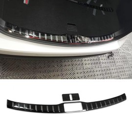 Beautost Fit for Lexus RX RX350 RX350h RX500h F Sport 2023 2024 2025 2026 Rear Inside Bumper Sill Plate Guard Cover Trims (Black)