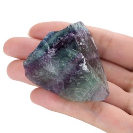 XIANNVXI Fluorite Raw Crystals, 1.8-2.2inch Healing Crystals Natural Rough Stones for Tumbling, Cabbing, Decoration, Polishing, Wire Wrapping & Energy Work