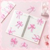 Skyygemm 12 Pcs Pink Bow Magnetic Bookmarks Coquette Style Bookmarks
