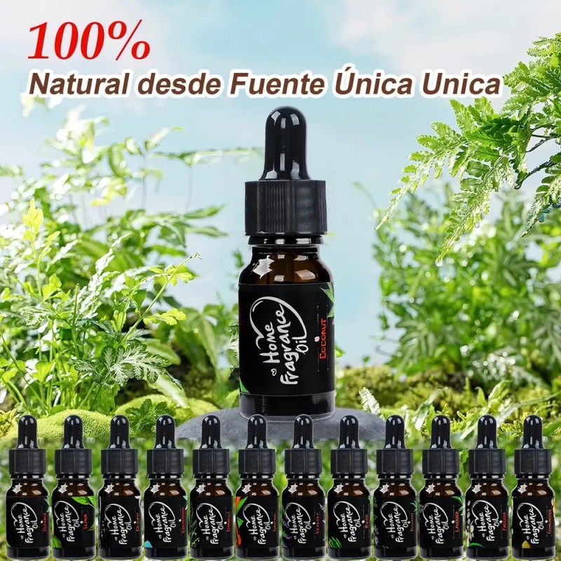 Kit De 12 Aceites Esenciales 100% Natural Para Difusor Y