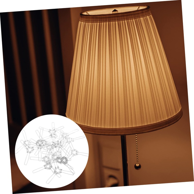 LALAFINA 20Pcs DIY Spring Clamp for Pendant Shade Clips Lampshade