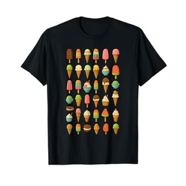 Colorful Ice Cream Collection | Summer Treats Design T-Shirt