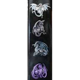 Ruth Thompson Shadow Dragon Refrigerator Magnets Figurines Set of 4 Fantasy