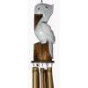TIKI HAND CARVED BAMBOO WOOD PELICAN NAUTICAL WIND CHIME TIKI
