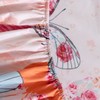 Damier Fitted Sheet, 200 x 200 cm, Butterfly Pattern Fitted