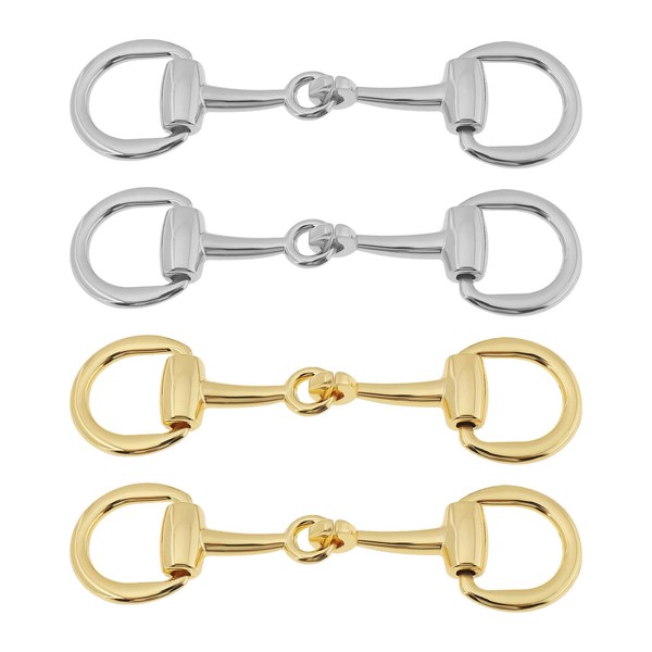 SING F LTD 4 Pcs Zinc Alloy Shoe Buckles Replacement