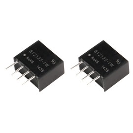 B1212S-1W Insulated DC-DC Converter 12V to 12V 83mA 1W SIP - Pack of 2