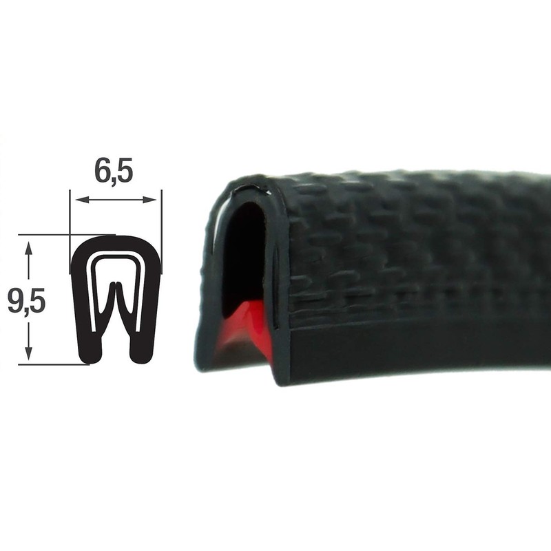 SMI-Kkantenschutzprofi KS1-2S-M Edge Protection Profile PVC Clamping Profile Clamping Range