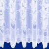 NetCurtainsUK Washington Floral Pattern Net Curtains In White - Sold
