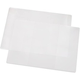 2Pcs Transparent Passport Protect Cover, Clear Passport Cover, Passport Cover, Transparent Passport Case with Travel Document & Credit Card Organizer, Travel Accessories, Passport, Card Protector