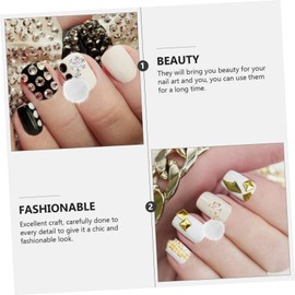 Baluue 4pcs Stylish Nail Fur Balls Chic Nail Plush Balls Manicure Accessories