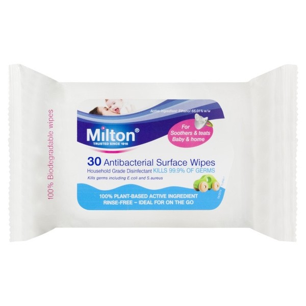 Milton Antibacterial Surface Wipes X 30