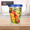 Stock Your Home 32oz Plastic Containers with Twist Top Lids