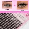 AILAISHI Lash Clusters Kit, DIY Cluster Eyelash Extensions 5‑18mm,144pcs Fluffy