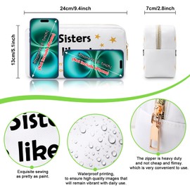 Sister Makeup Bag Gifts from Sister Christmas Friendship Gifts Best Friends Gift for Big Little Sisters Cosmetic Bag Bestie Gift Soul Sister Birthday Gift Sister Thank You Gifts Travel Cosmetic Pouch