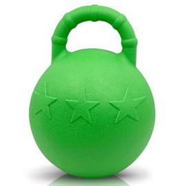 AMKA Horse Ball Star for Stable and Pasture Bite Resistant in Light Green