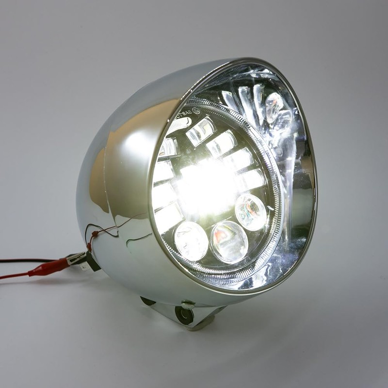 BENEALL 5" Motorcycle Headlight Refit Vintage Head Lamp For Chopper