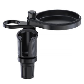 MidGard Car Can Holder, Side Table for Car Cup Holder with Storage Compartment