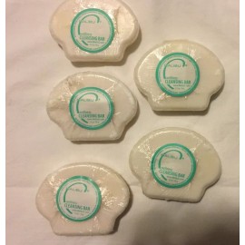 Malibu Cleansing Bar Shells Beach Cute Shaped Soap Wellness Cleaning White 5 Bar
