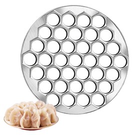 Hsyadazi Pelmeni Maker Pelmeni Mould, 37 Holes Dumpling Maker Ravioli Mould Kitchen Dough Press Dumplings Mould Made of Aluminium Alloy Ravioli Cutter Pastry Tool