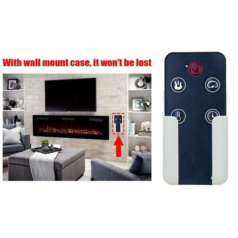 Replacement for Allen+Roth Electric Fireplace Heater Remote Control 2315FM-23-931