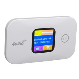 4G 5G LTE WiFi Mobile Hotspot, Portable Wi Fi Router 300Mbps SIM Slot 10 Connected Devices, Pocket Worldwide Wireless Network Device for Travel,Home,Work,Coffe Shop