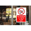 No smoking or vaping in this area safety sign- 1.2mm