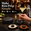 3 Tier Bar Glass Rimmer for Margarita & Cocktail, Black