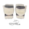 Electric USB Heated Gloves Double Side Heating Keep Warm Fingerless