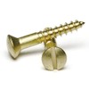 #4 x 1/2'' Solid Brass Wood Screws Oval Head Slotted