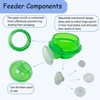 PINVNBY Reptile Suction Cup Feeder,Chameleon Feeding Food Bowl,Translucent Anti Escape