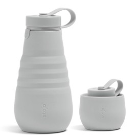 STOJO Collapsible Bottle | Reusable & Leakproof Travel Water Bottle, 20oz / 592ml
