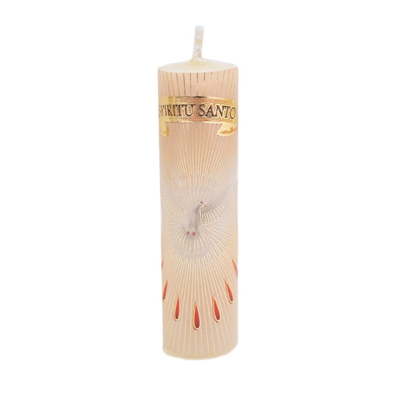 Luz María-Paquete de 12 mini cirios de "Espíritu Santo"(Recuerdo, Decorativos,