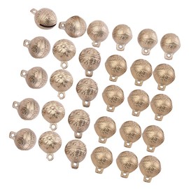 SUPVOX 30pcs DIY Craft Bells Vintage Copper Bells Mini Jingle Bells Fengshui Bells Christmas Craft Wind Chimes Making 16mm