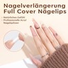 modelones Nail Tips and Glue Gel Kit, Pack of 500