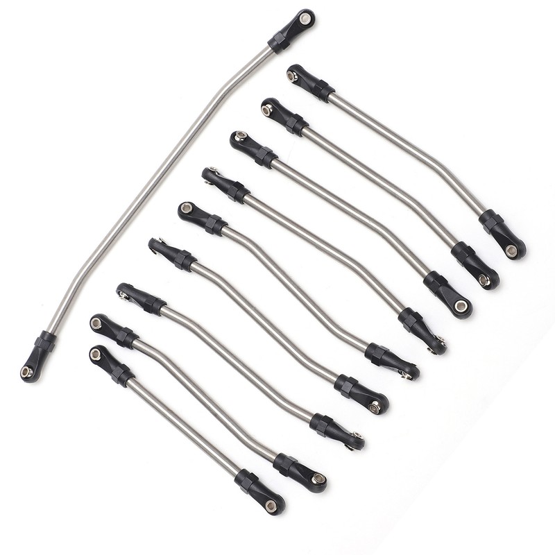 10pcs Stainless Steel Link Rod Fit for Axial Wraith 90018