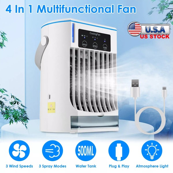 iMounTEK 4-in-1 Evaporative Air Cooler Portable Air Cooling Fan Night