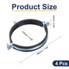sourcing map 4 Pcs Split Ring Pipe Hanger, 125mm/4.93inch Adjustable