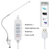 lishumei Desk Lamp with Clamp, 3 Modes 10 Brightness 360°