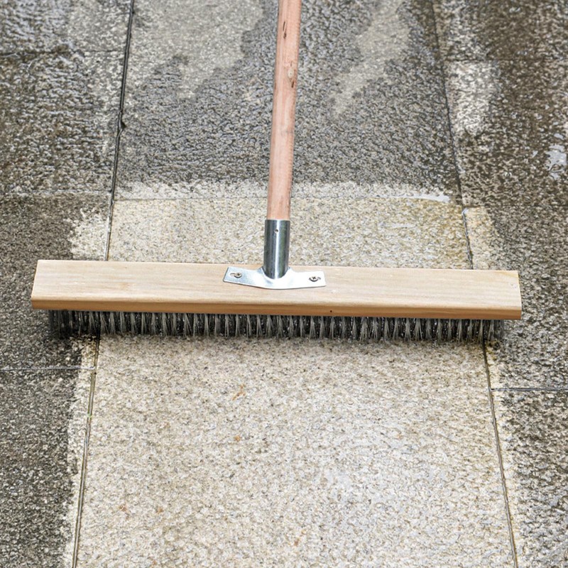 Stainless Steel Wire Floor Brush 50cm Strong Cleaning Heavy Duty