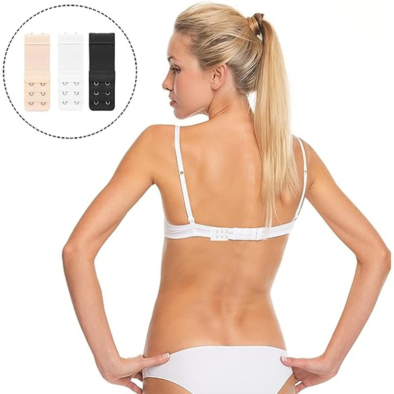 YUGUOLAN 3 Pieces Bra Extender, Bra Extension 2 Hooks, Bra