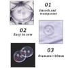 500 Pcs Clear Resin Buttons, Clear 2 Hole Buttons Transparent