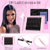 zanlufly Lash Clusters KIt D Curl Lash Extension Kit Volume
