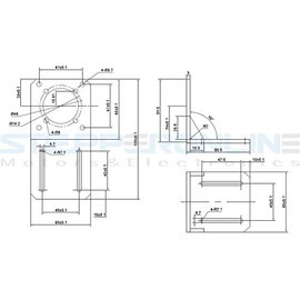STEPPERONLINE Bracket for Nema 23 Stepper Motor (Gear Level) CNC/3D Printer