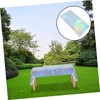 jojofuny 4pcs Holographic Foil Tablecloths Iridescent Plastic Rectangle Covers for