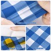 Kochorie 54 Inch x 300 Ft Blue Checkered Plastic Table