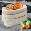 DaMohony 10 inch Oval Banneton Bread Proofing Baskets 3PCS Banneton