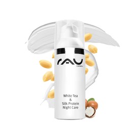 RAU White Tea & Silk Protein Night Care (1.7 Fl.oz) - Night Cream for Dry, Damaged Skin