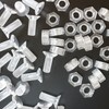 25 x Crosshead Countersunk Screw Nuts and Bolts, Transparent Clear