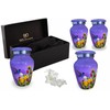 BOLD & DIVINE Small Purple Hummingbird Keepsake Urns for Human